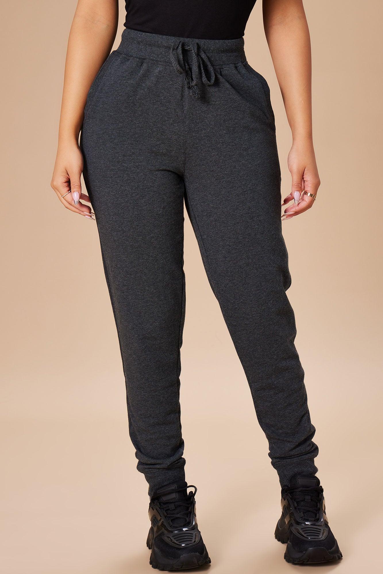Latest And Greatest French Terry Jogger - Charcoal Product Image