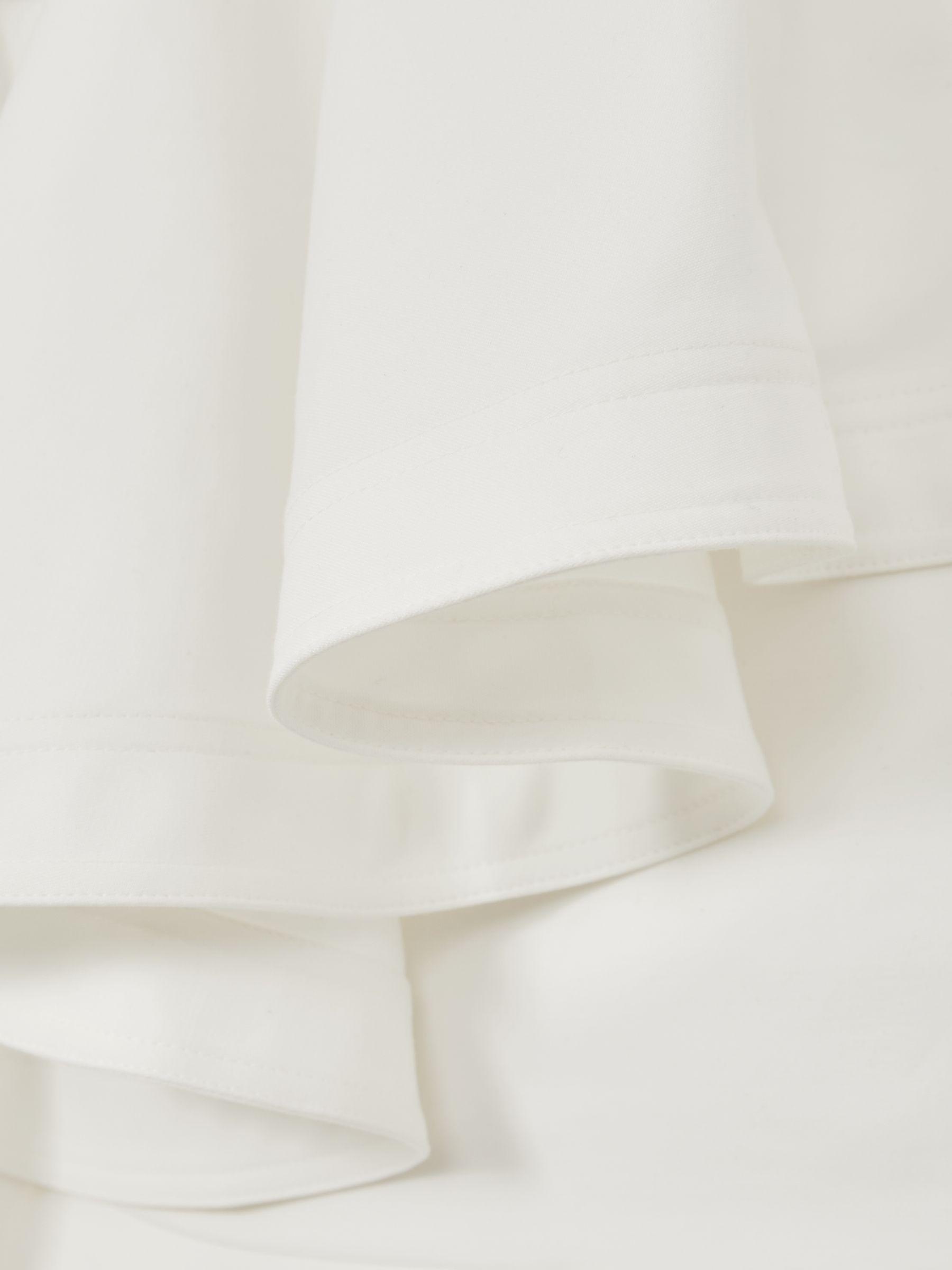 Cotton Tiered Ruffle Mini Dress in Ivory Product Image