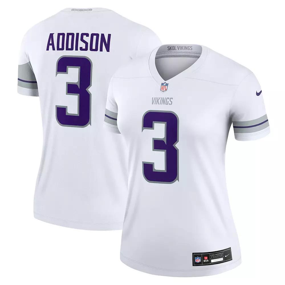 Women's Nike Jordan Addison White Minnesota Vikings Alternate Legend Jersey, Size: Medium Product Image