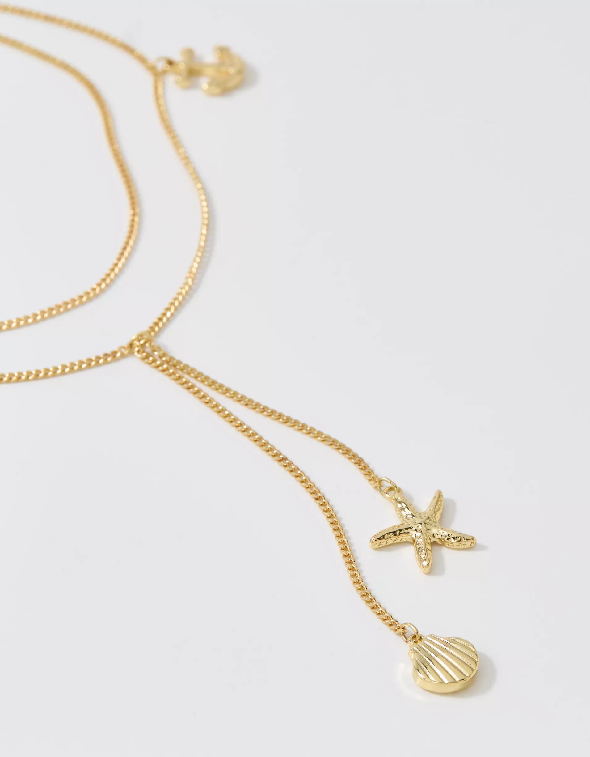 Aerie Ocean Charm Layered Belly Chain Product Image