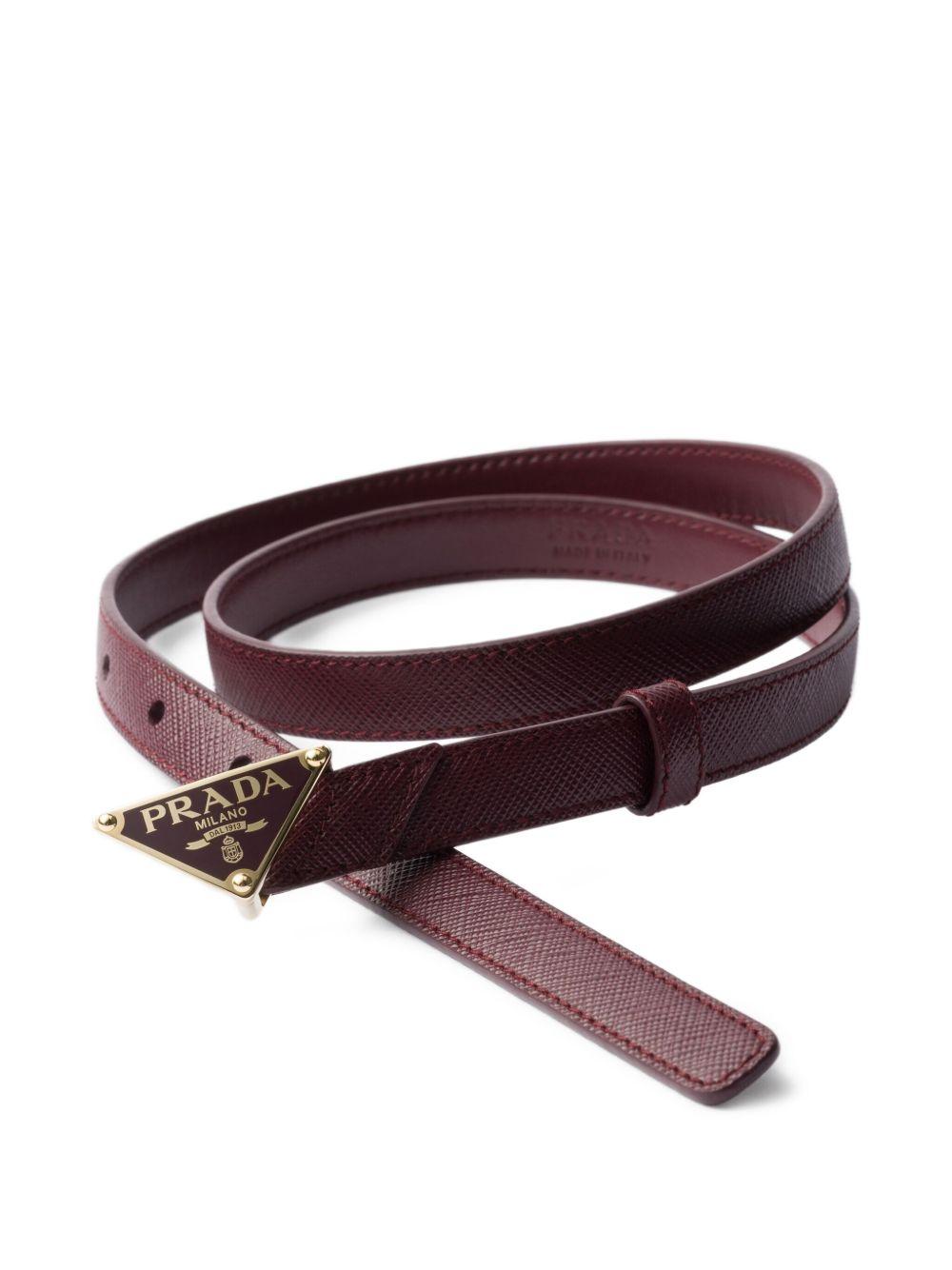 Saffiano-leather belt Product Image