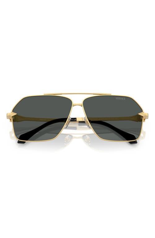 Mens GV One 57MM Pilot Sunglasses Product Image
