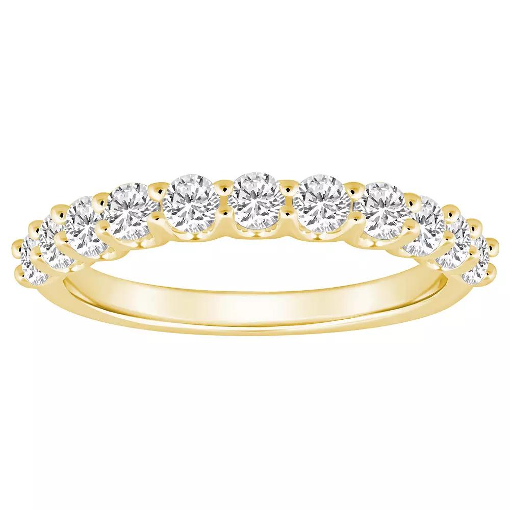 Alyson Layne 14k Gold 1 1/10 Carat T.W. Diamond 11-Stone Wedding Band, Womens, Yellow Product Image