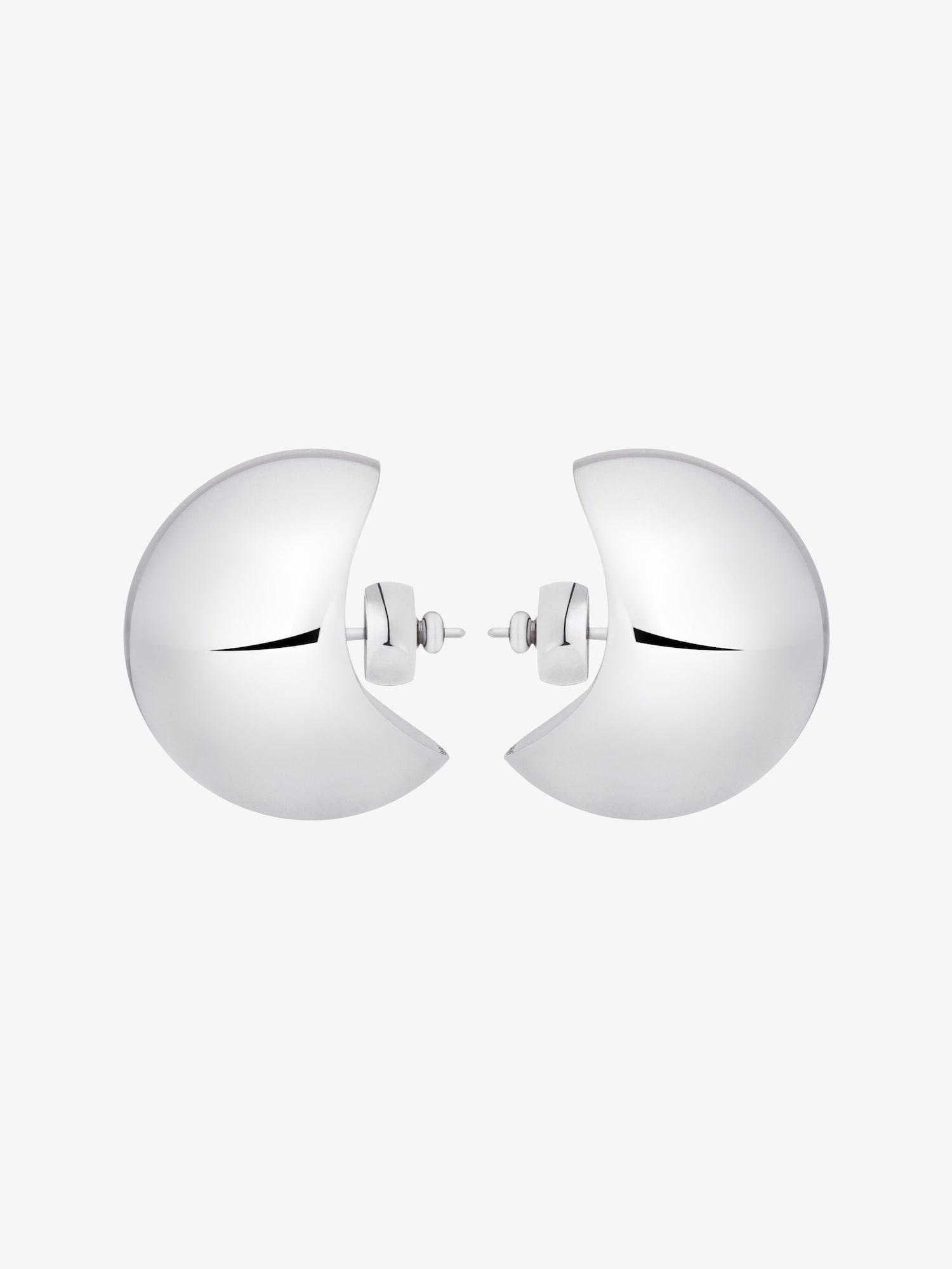 Curve earrings in metal Product Image
