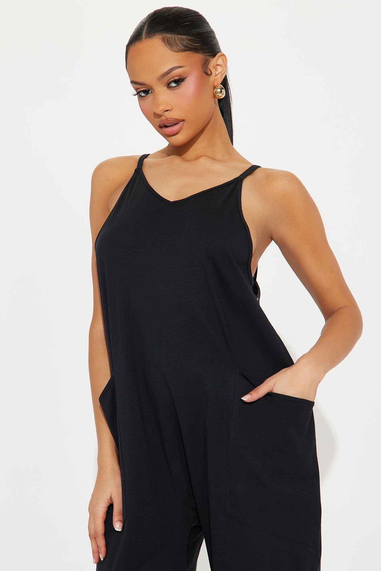 Always Loungin' Jumpsuit - Black Product Image