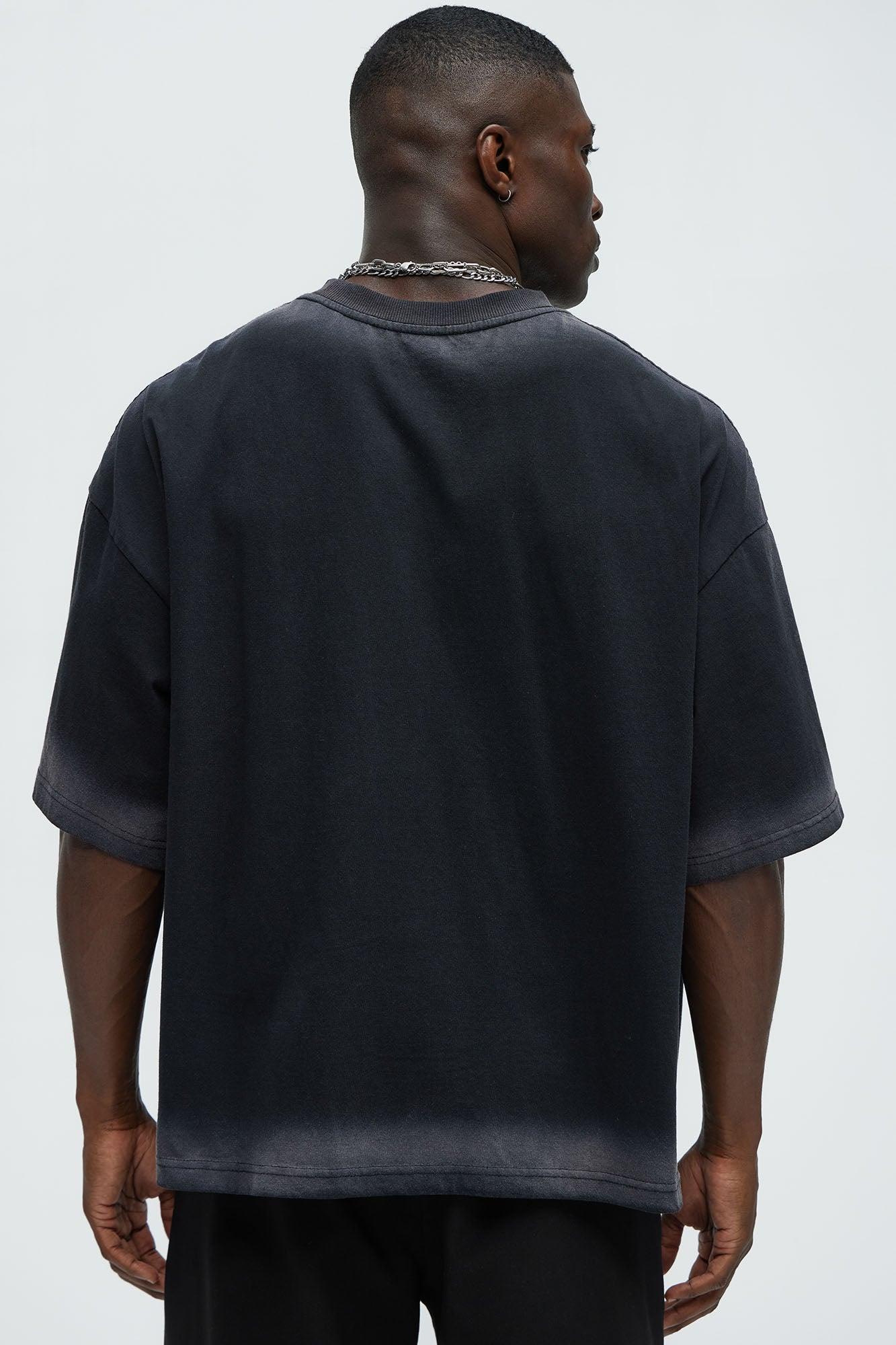 Dirty Wash Heavyweight Boxy Tee - Black Product Image
