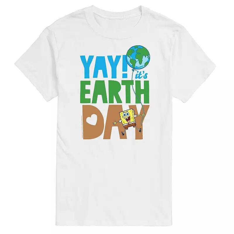 Big & Tall Nickelodeon SpongeBob SquarePants Yay Its Earth Day Graphic Tee, Mens Product Image