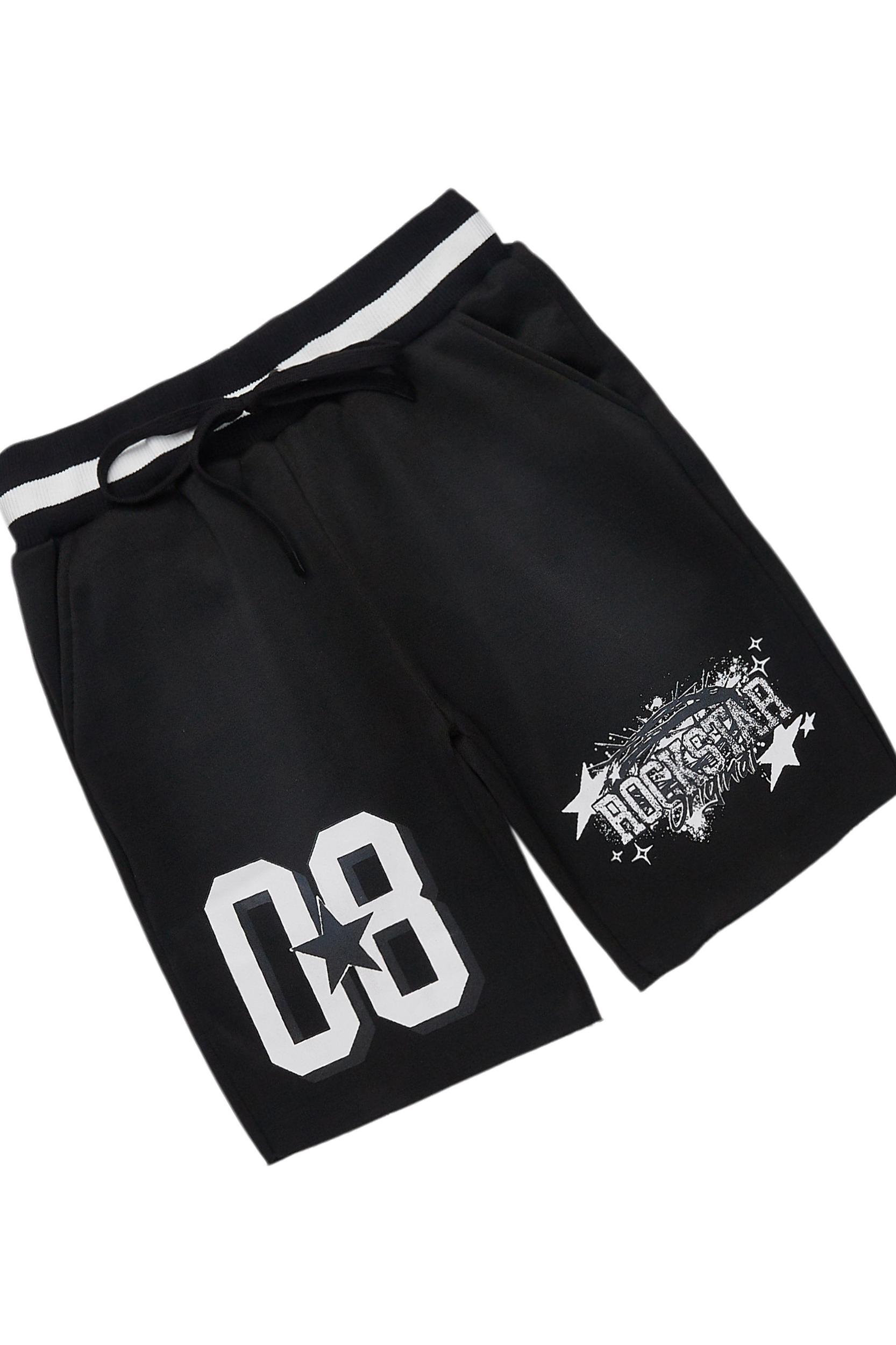 Carolina Black T-Shirt Short Set Female Product Image