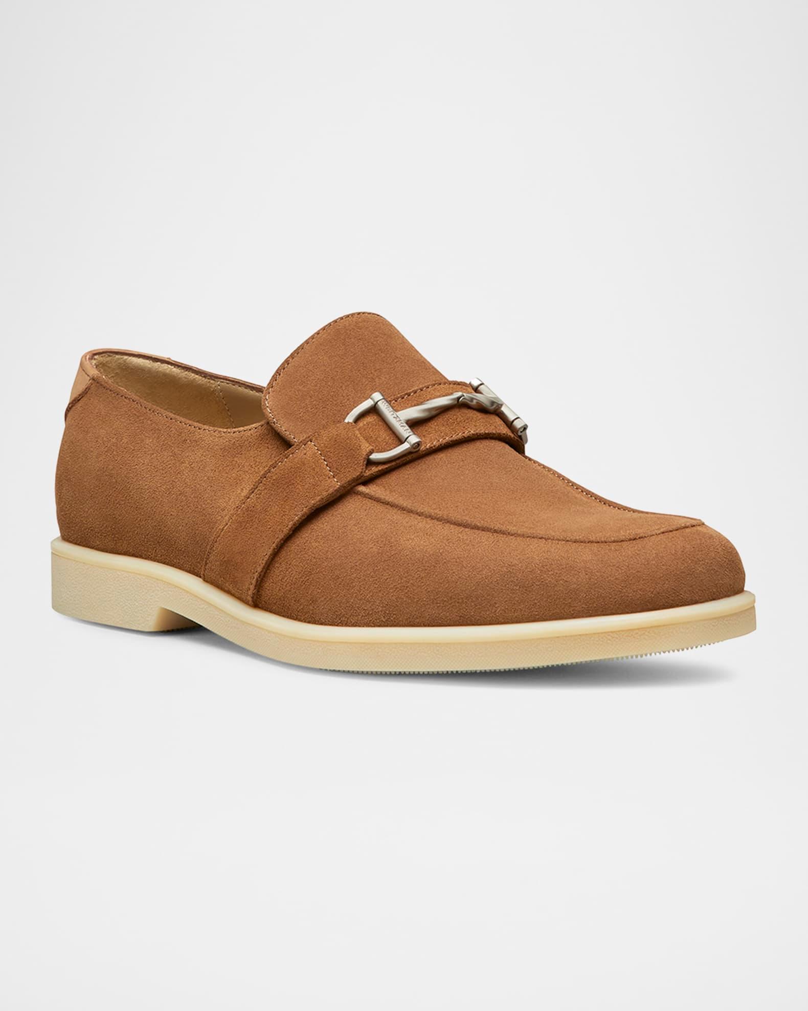Men's Aurelio Nubuck Twisted Bit Loafers Product Image