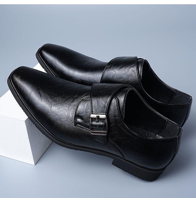 Plain Monk Strap Loafers Product Image