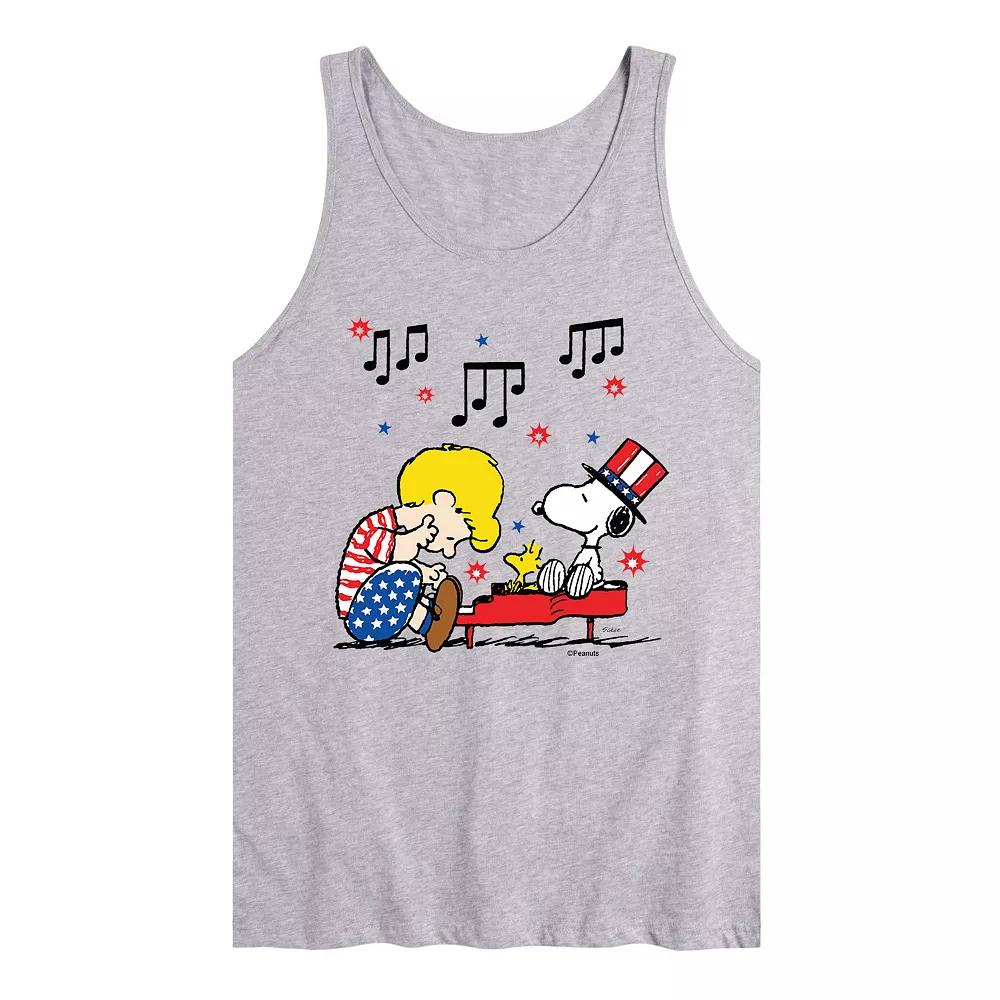 Men's Peanuts Americana Music Tank Top,  Product Image