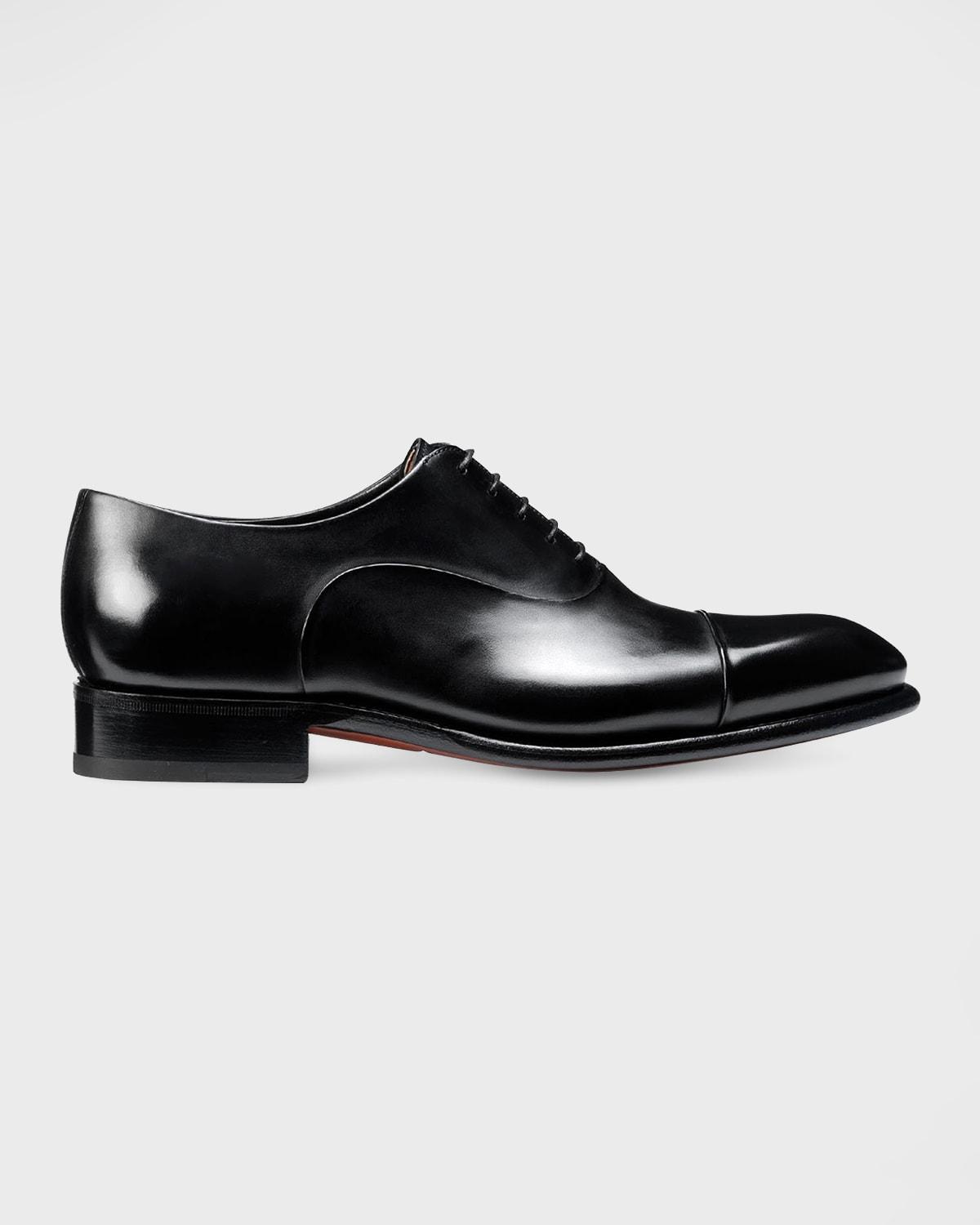 Mens Isaac Cap-Toe Leather Oxford Shoes Product Image