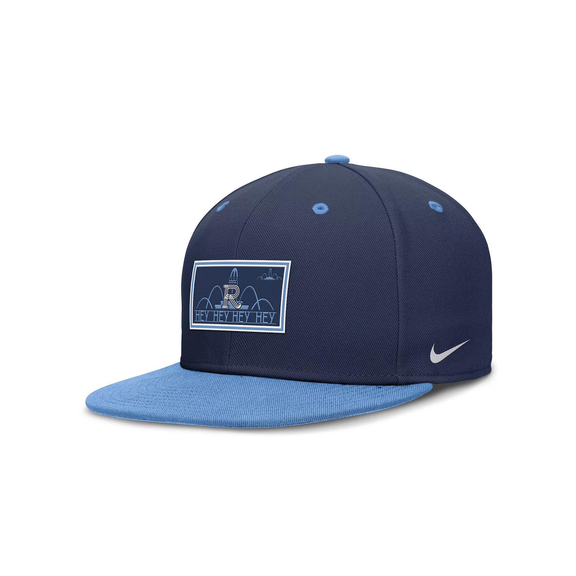 Men's Nike Navy/Orange Houston Astros Rewind Cooperstown True Performance Fitted Hat,  Product Image