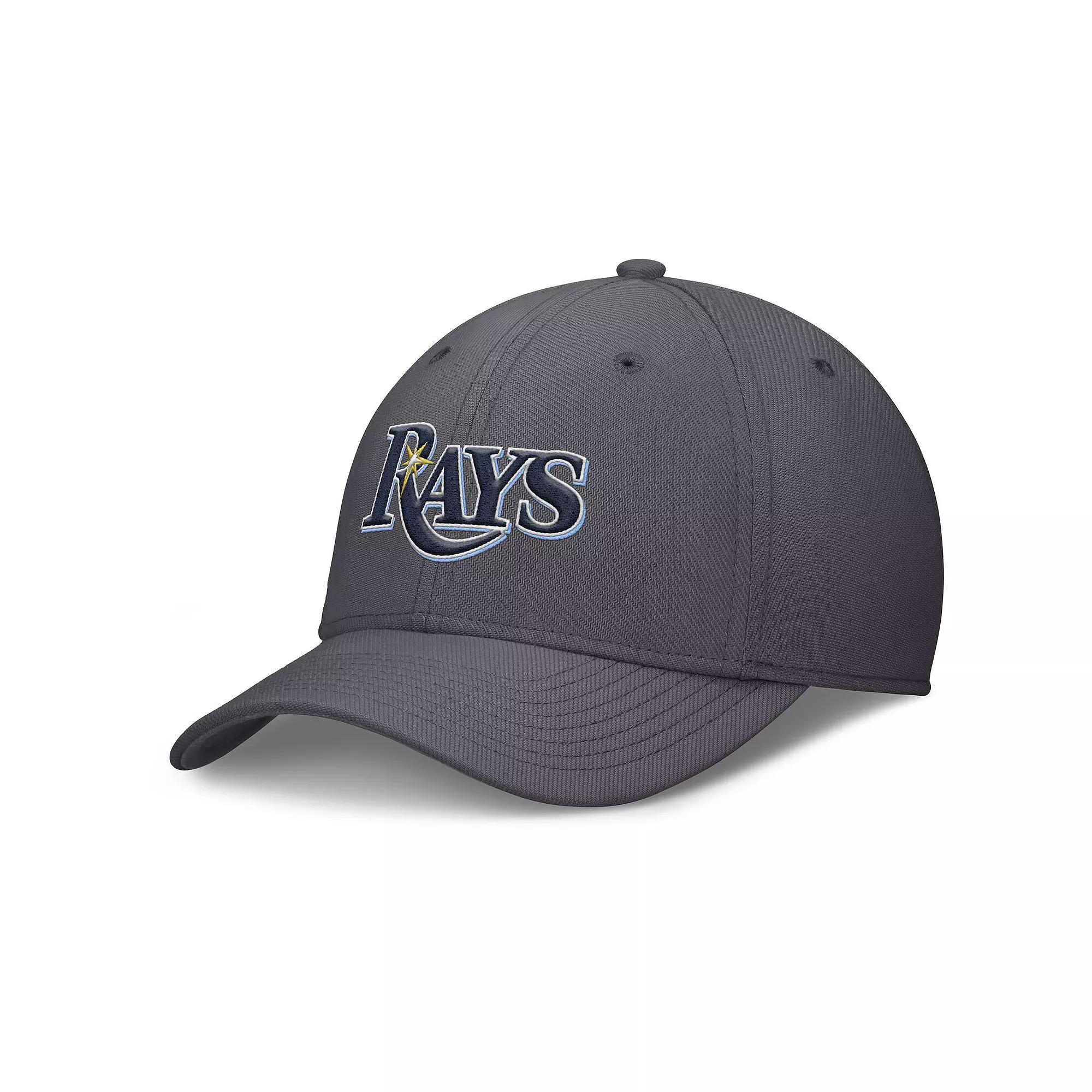 Men's Nike Gray Tampa Bay Rays Swoosh Performance Flex Hat,  Product Image
