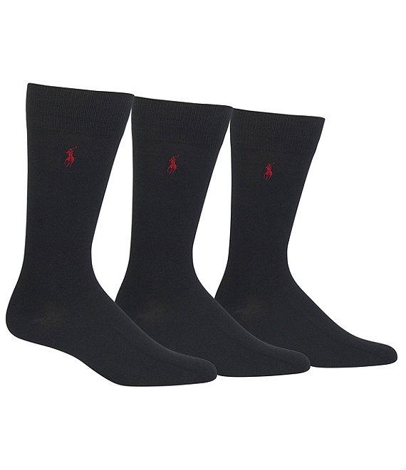 Polo Ralph Lauren Solid Dress Socks 3-Pack Product Image