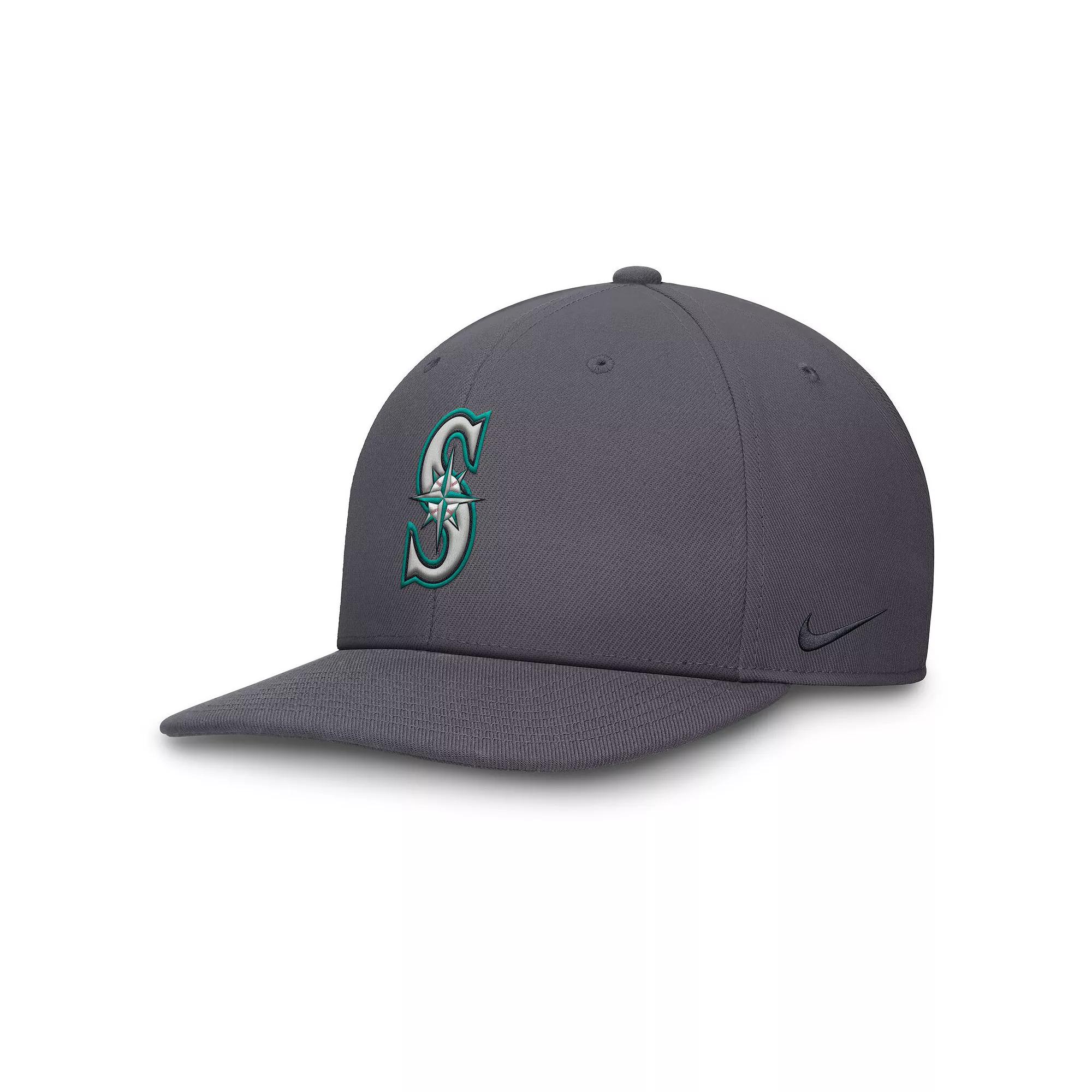 Men's Nike Gray Seattle Mariners Pro Performance Snapback Hat, Size: Medium/Large, Grey Product Image