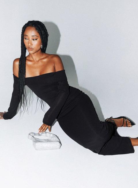 Maida Maxi Dress Black Product Image