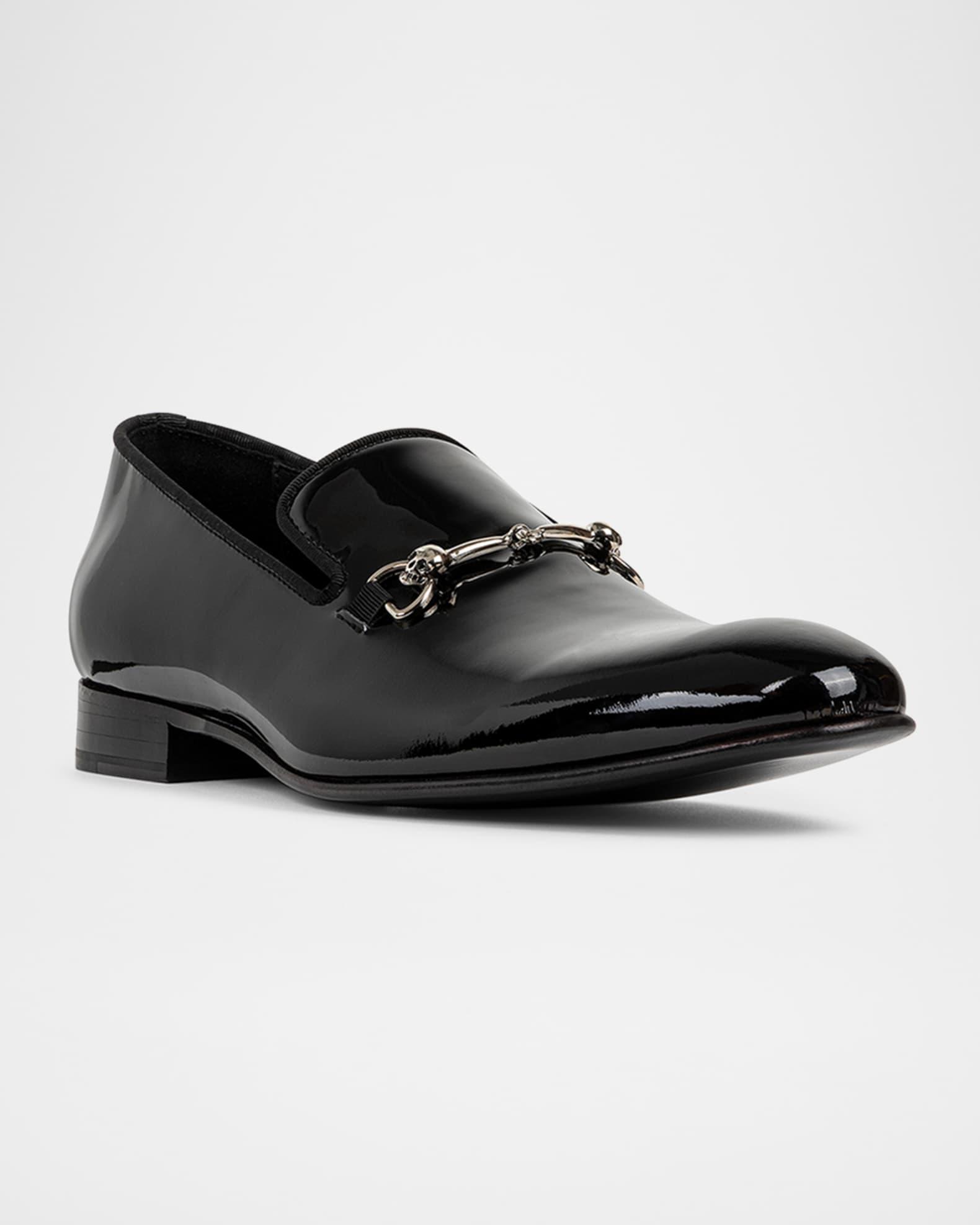 Men's Patent Leather Bit Loafers Product Image