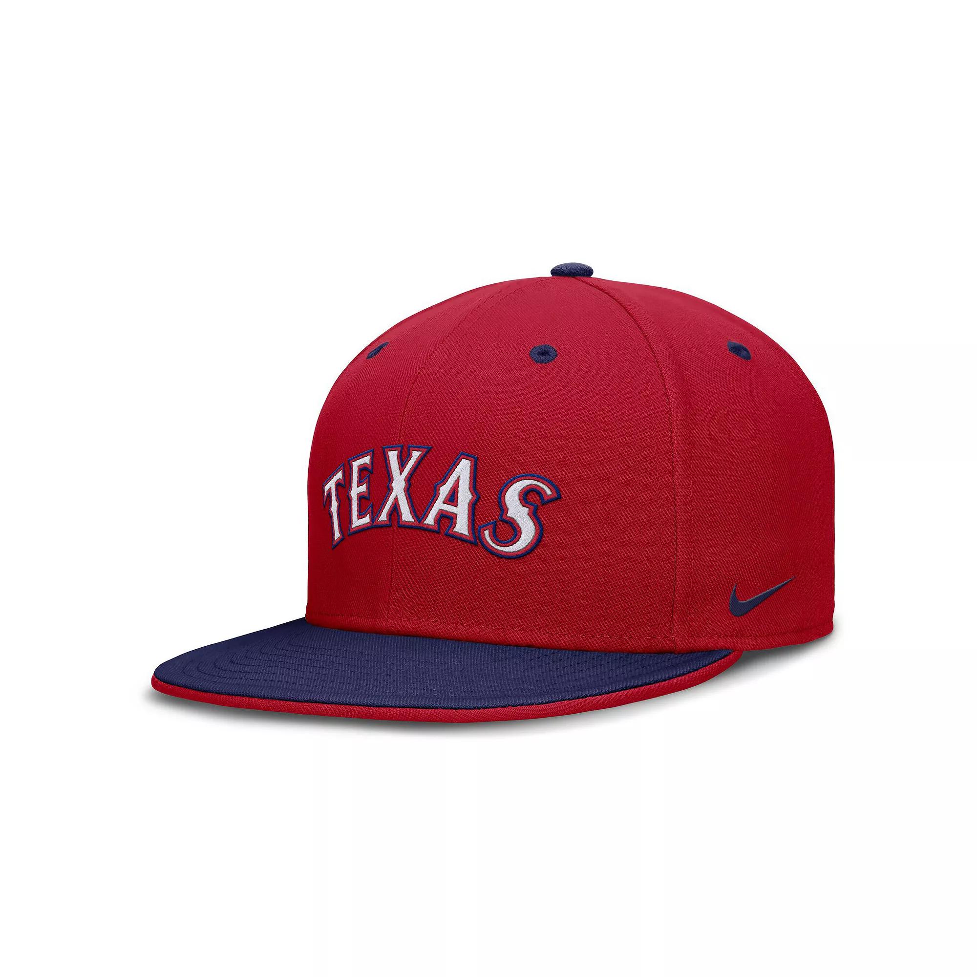 Men's Nike Navy/Red California Angels Rewind Cooperstown True Performance Fitted Hat,  Product Image