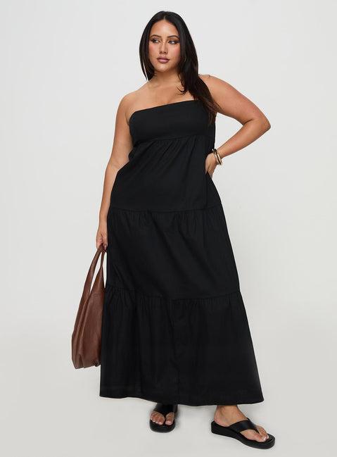 Osment Maxi Dress Black Curve Product Image