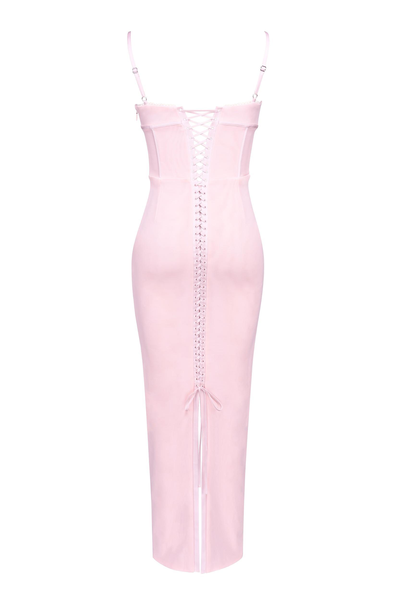 Romy  wine mesh bodycon maxi dress - sale Product Image