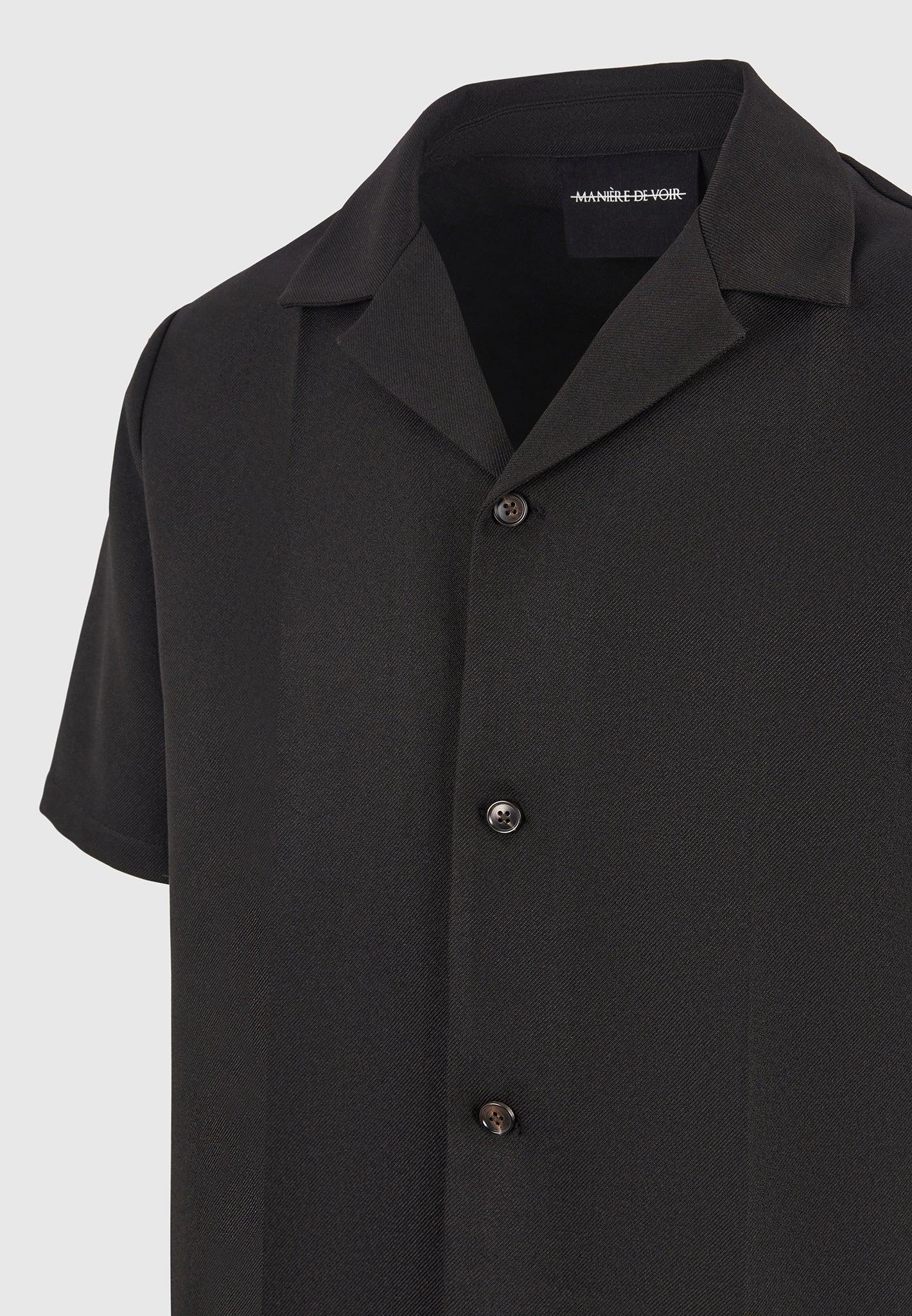 Felix - Tailored Shirt With Crease - Black Male Product Image