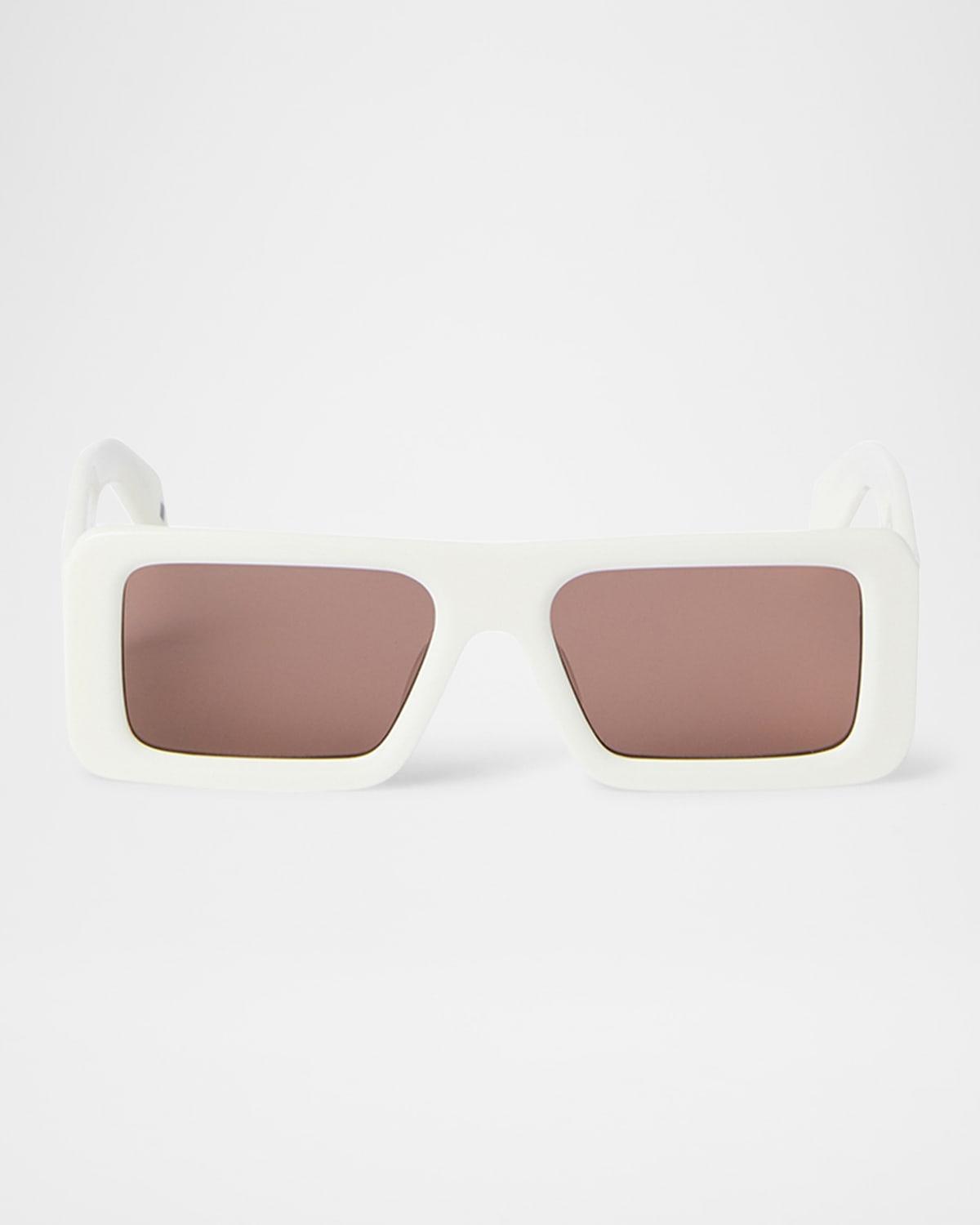 Mens Troy Acetate Rectangle Sunglasses Product Image