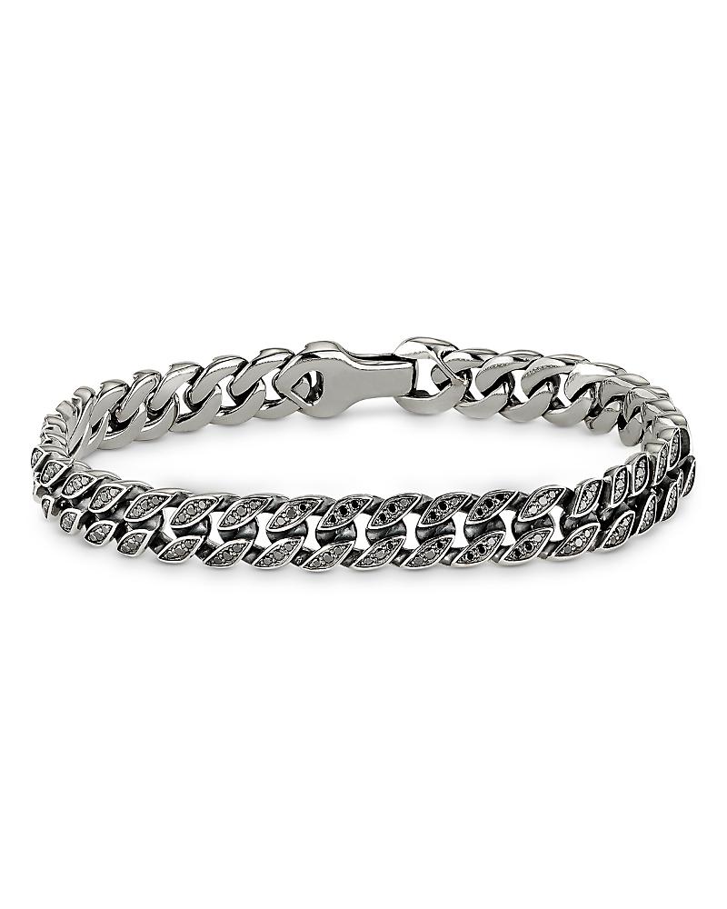 Mens Curb Chain Bracelet in Sterling Silver Product Image