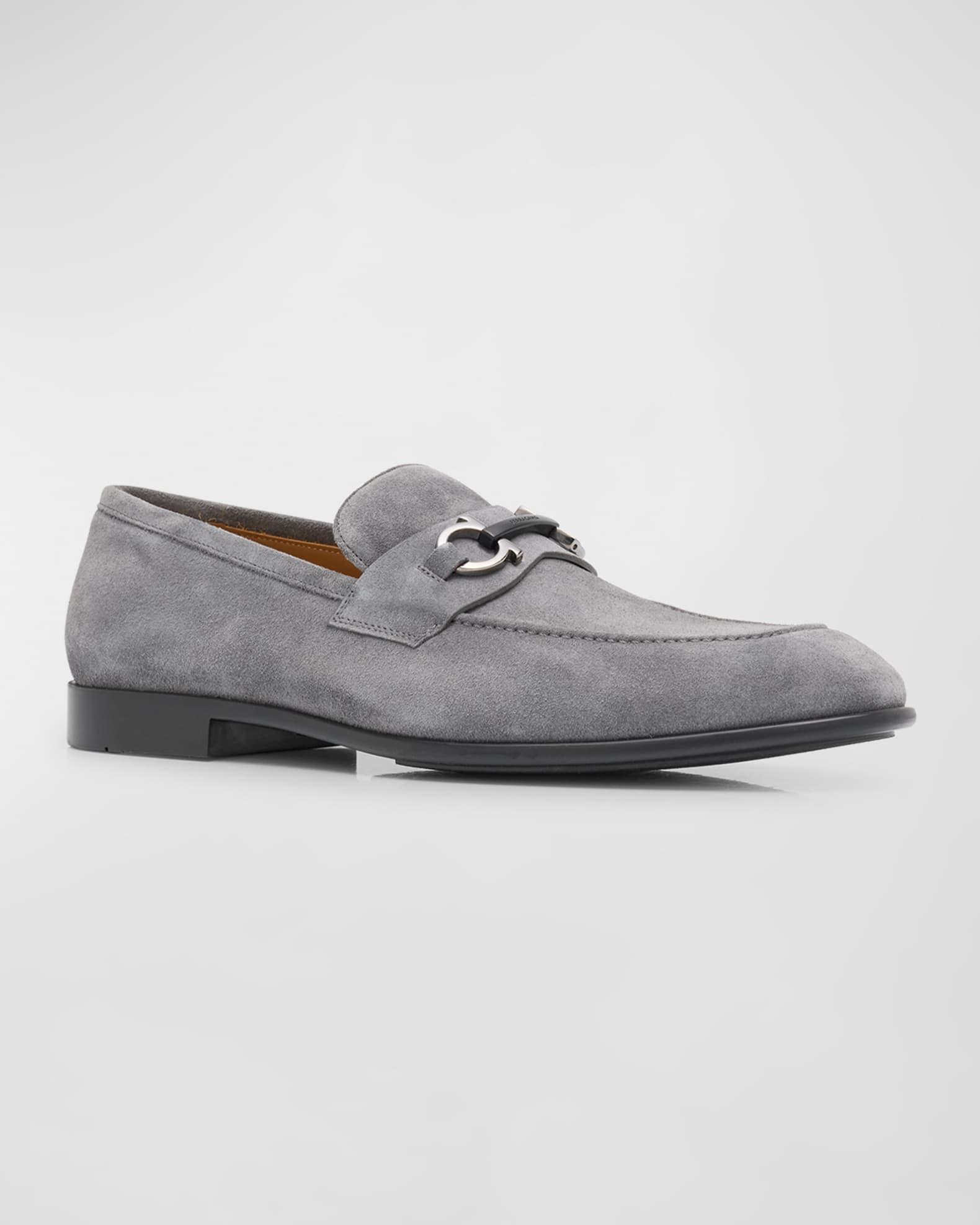 Men's Foster Suede Gancini Bit Loafers Product Image