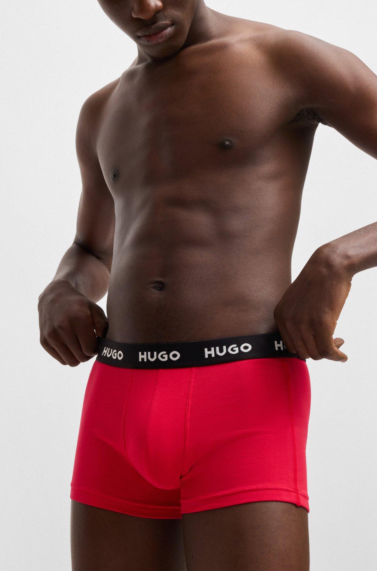Three-pack of trunks in stretch cotton Product Image