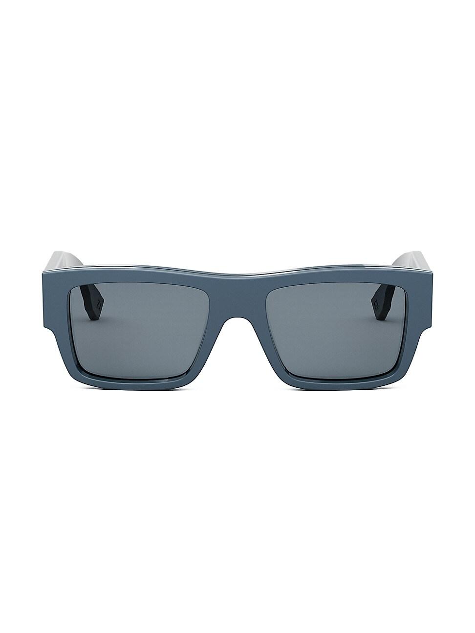 Mens Signature 53MM Rectangular Sunglasses Product Image
