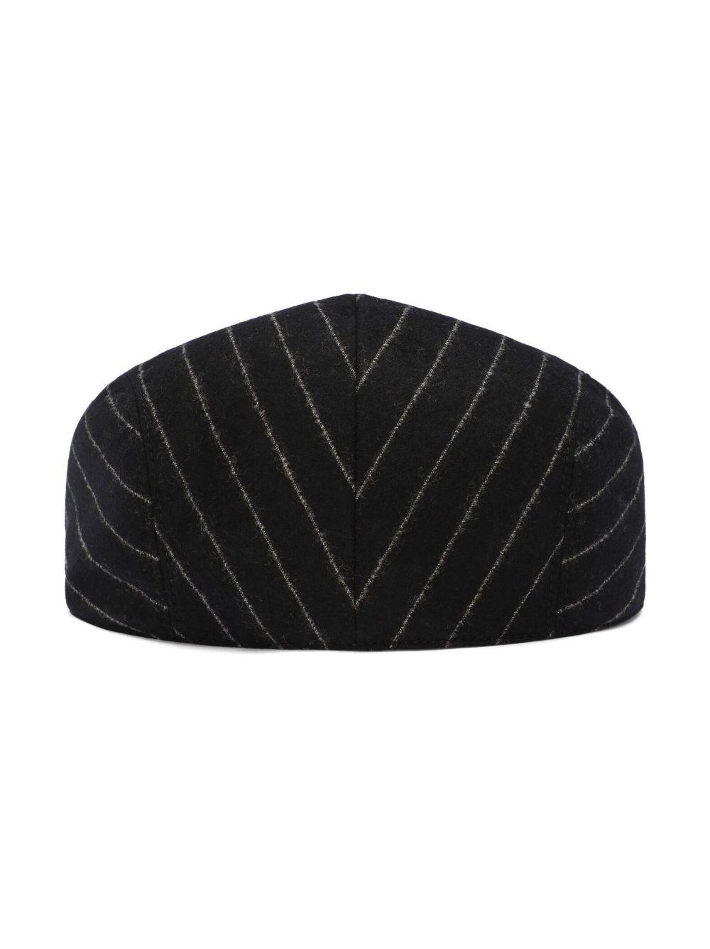 pinstripe-print wool flat cap Product Image