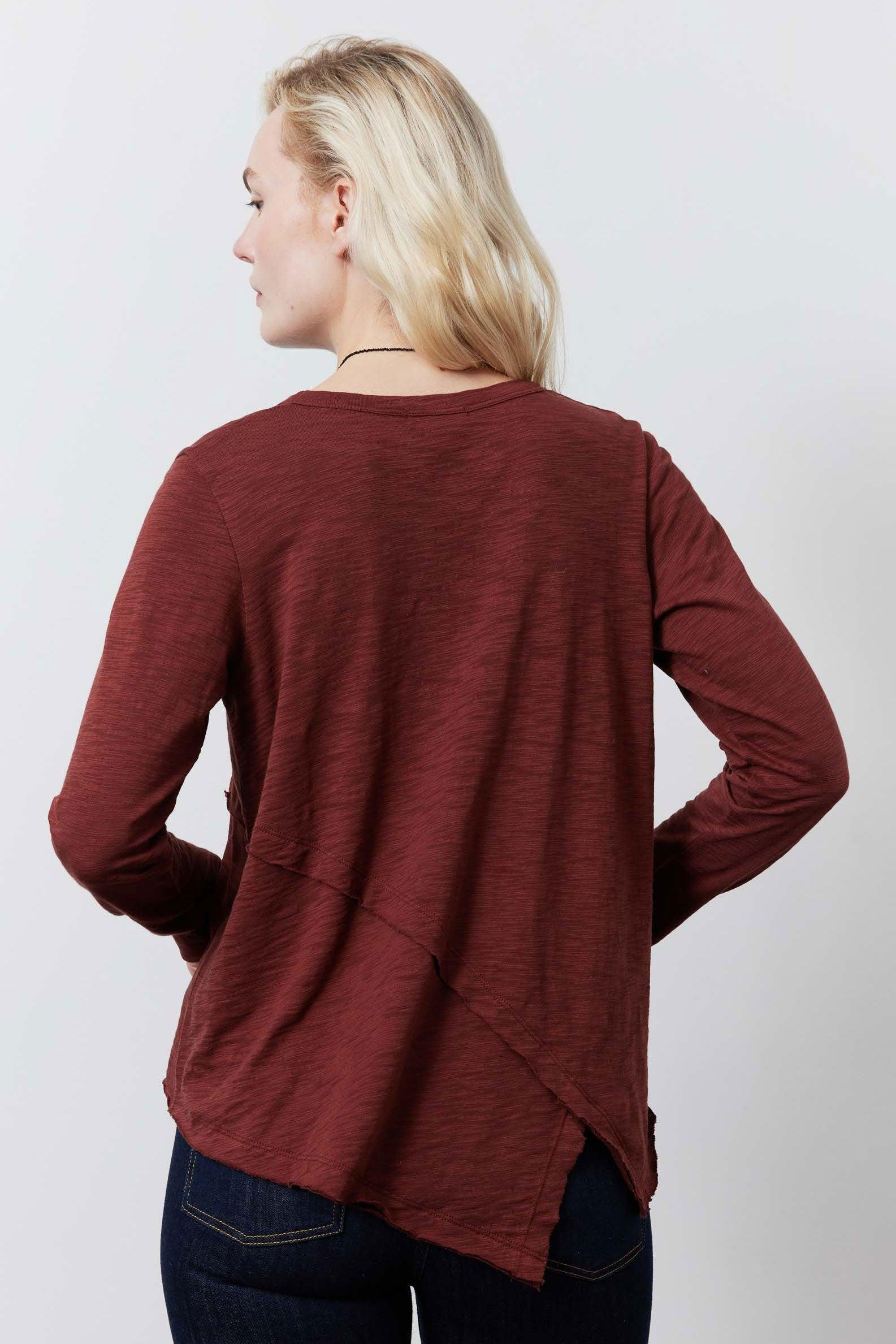 Inner Glow Asymmetric Long Sleeve Top Product Image