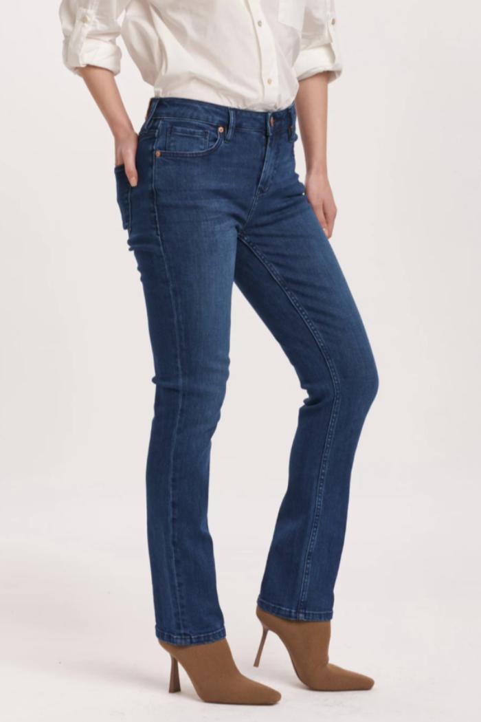 Blaire Violet Blue Straight Jeans Product Image