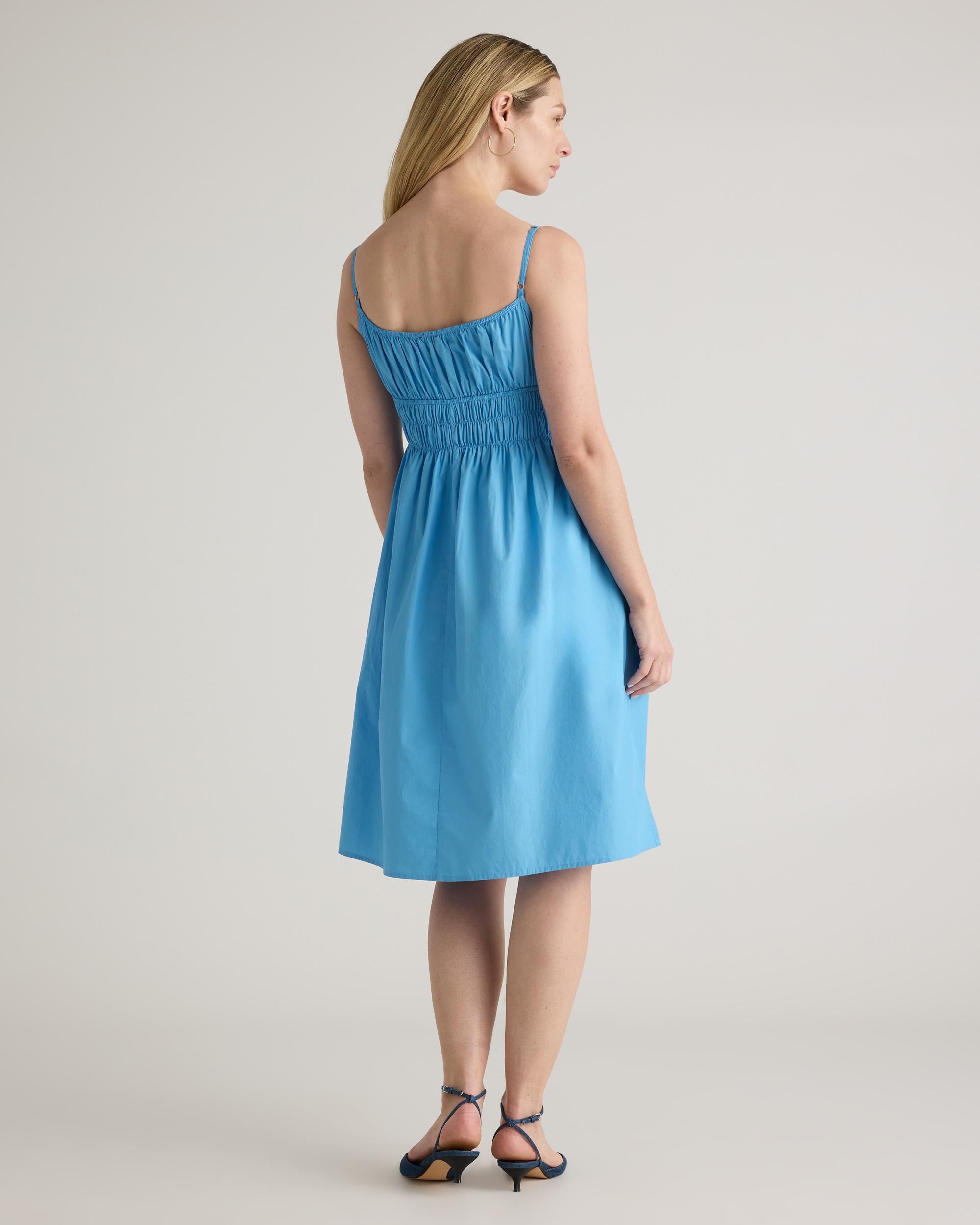 Quince | Women's Keyhole Midi Dress Size XS, Organic Cotton Product Image