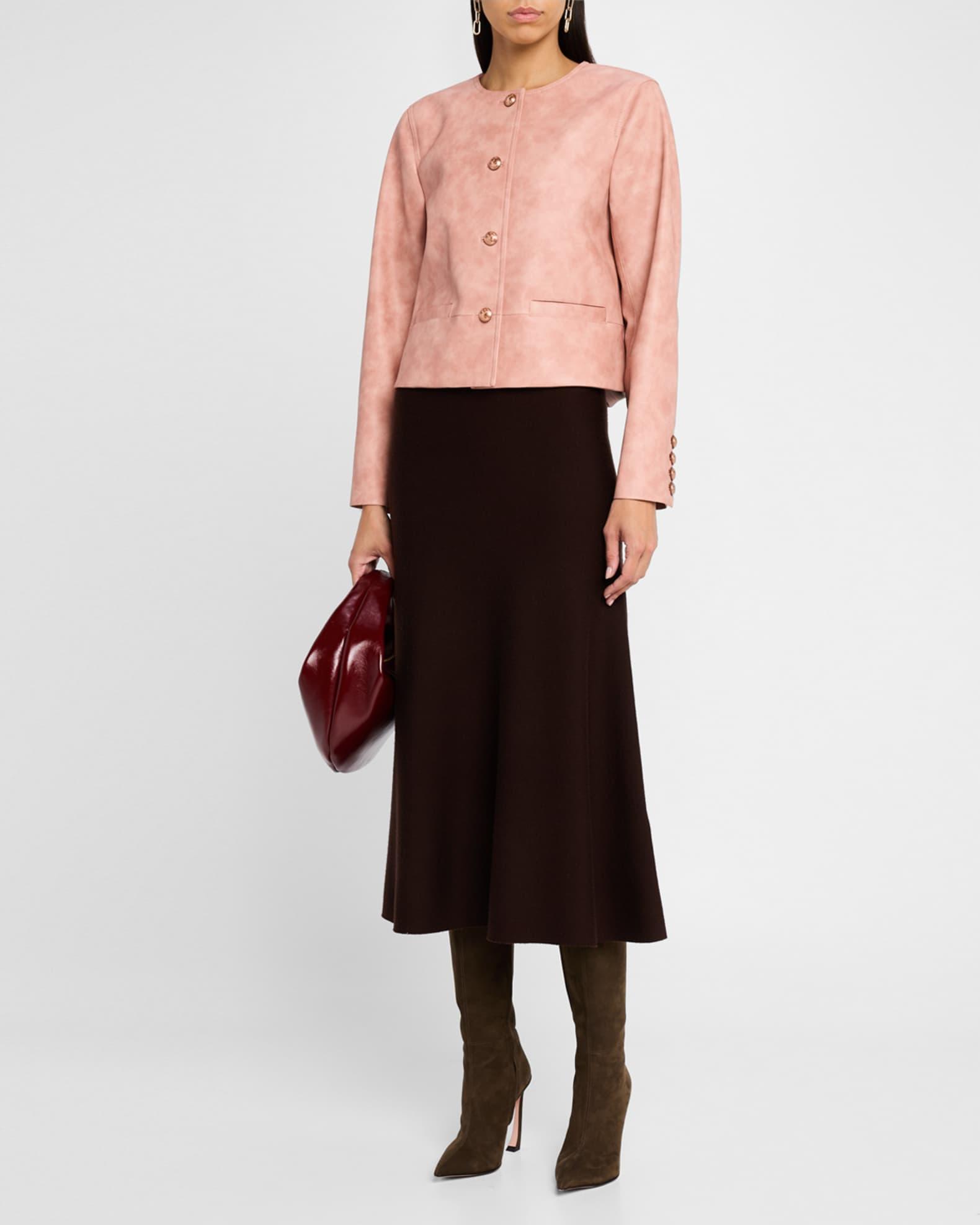 Lyles Boxy Faux Leather Jacket Product Image