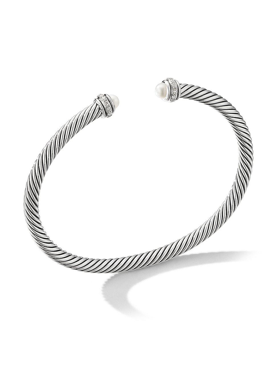 Womens Cable Classics Color Bracelet with Pav Diamonds Product Image