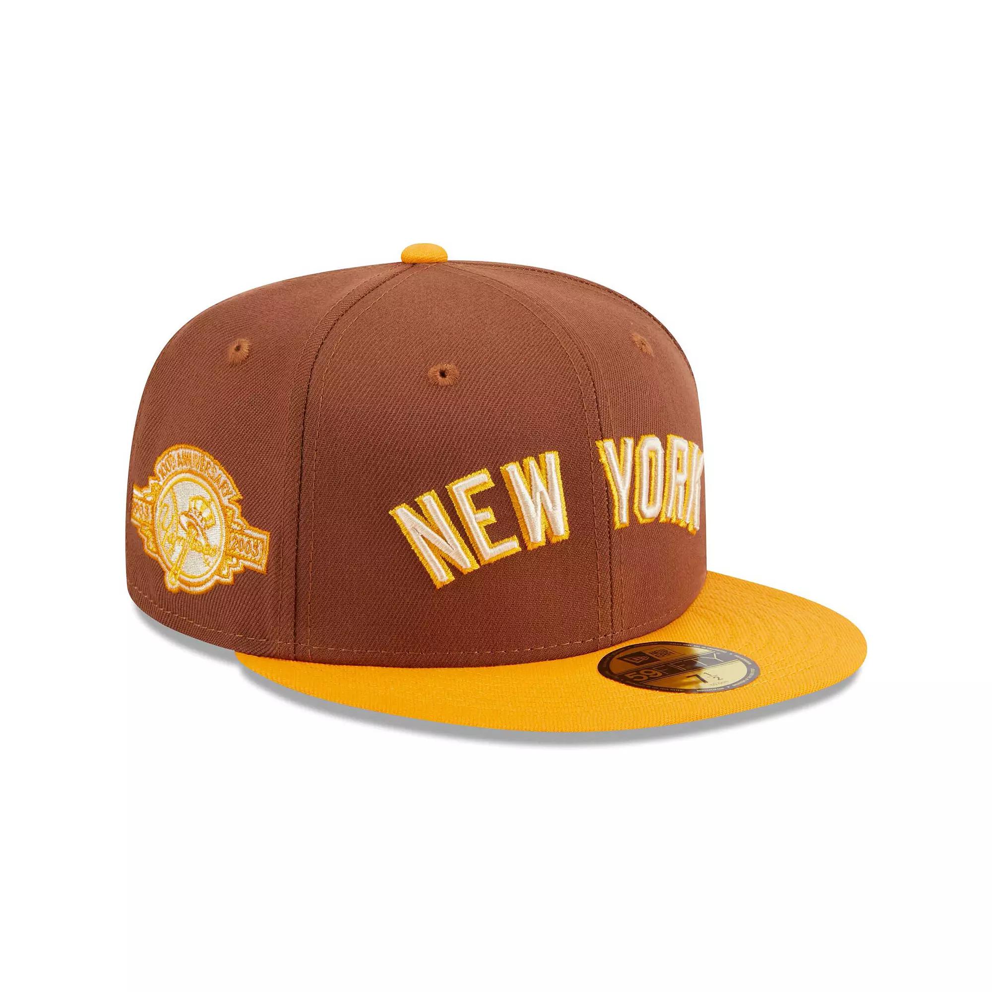 Men's New Era Brown New York Yankees Tiramisu 59FIFTY Fitted Hat,  Product Image
