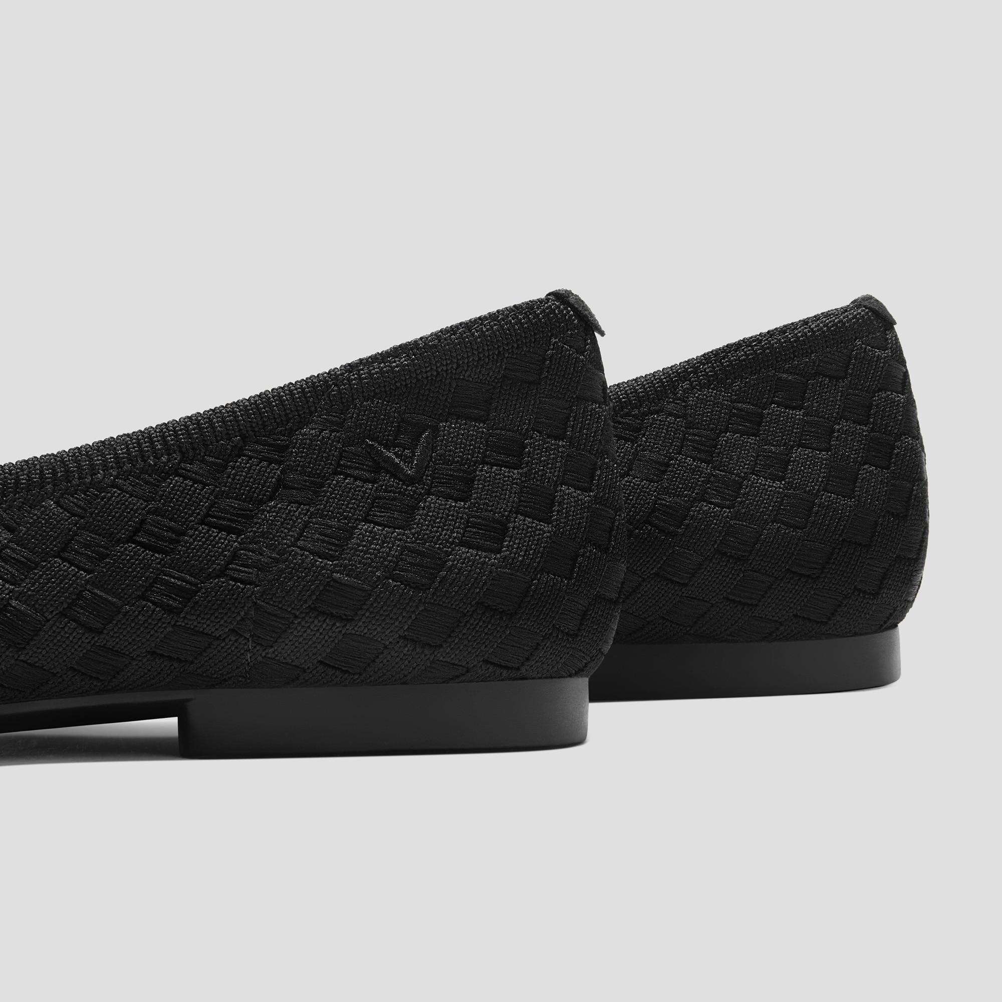 Square-Toe Bow Ballerina Flats (Margaret) Product Image