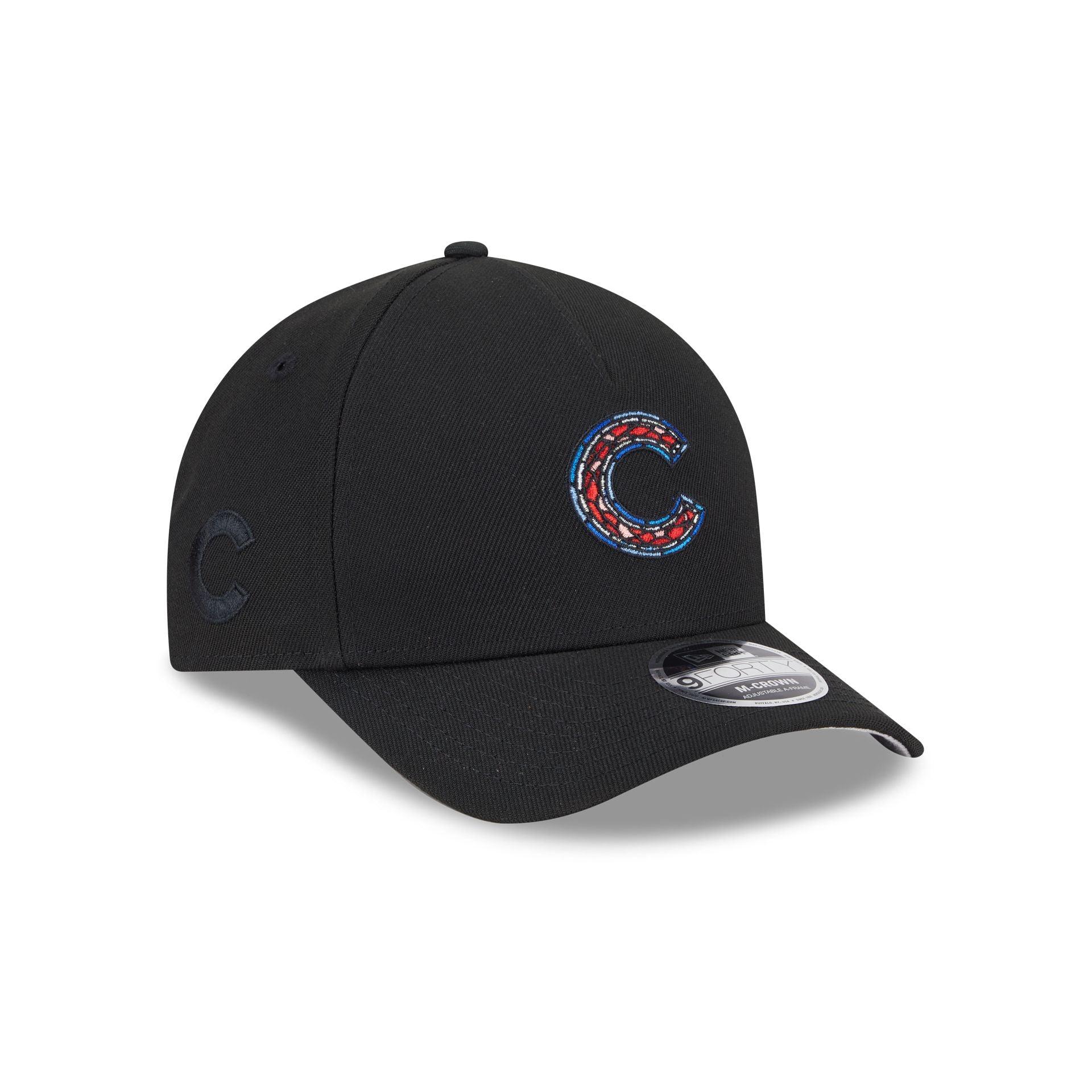 Chicago Cubs Stained Glass 9FORTY M-Crown A-Frame Snapback Hat Male Product Image