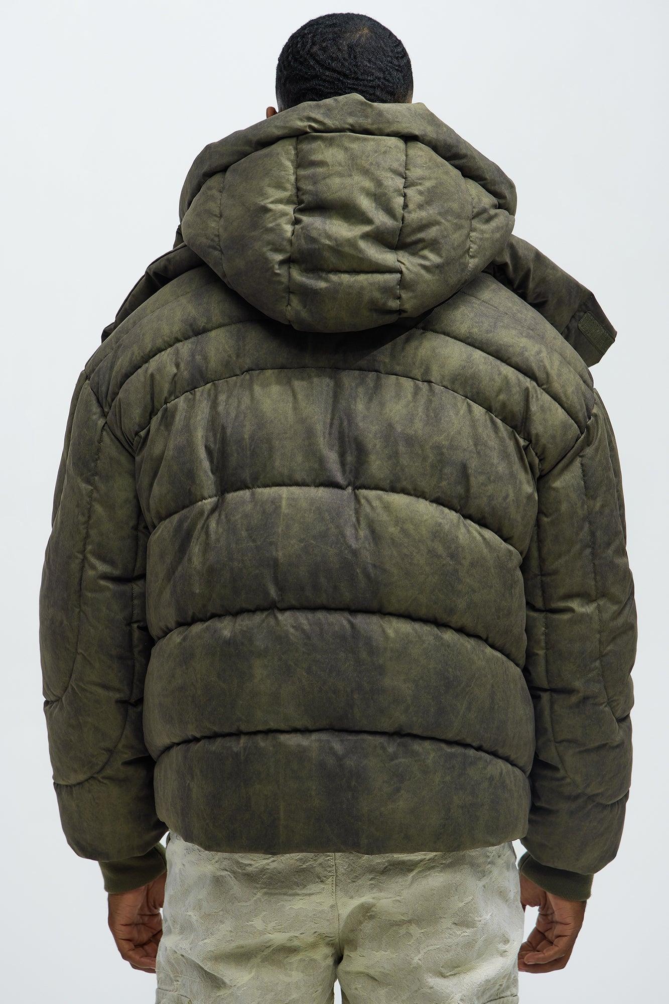 Feyd Quilted Puffer - Brown Product Image