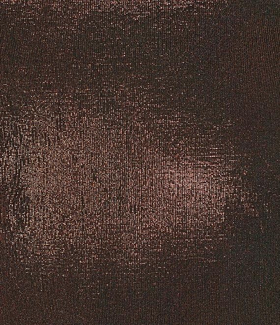 ELAN Glitter Knit Crew Neck Sleeveless Tank Product Image