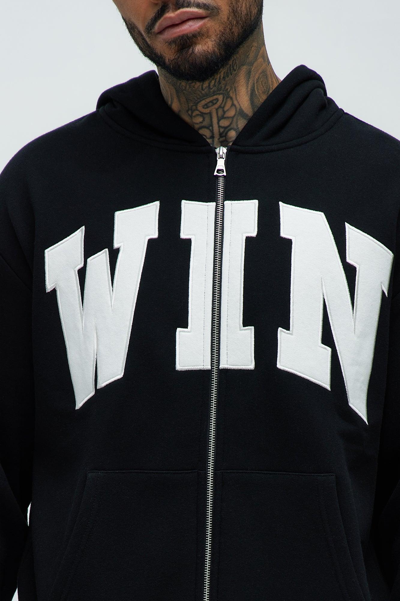 Tyson Winning Patched Zip Hoodie - Black Product Image