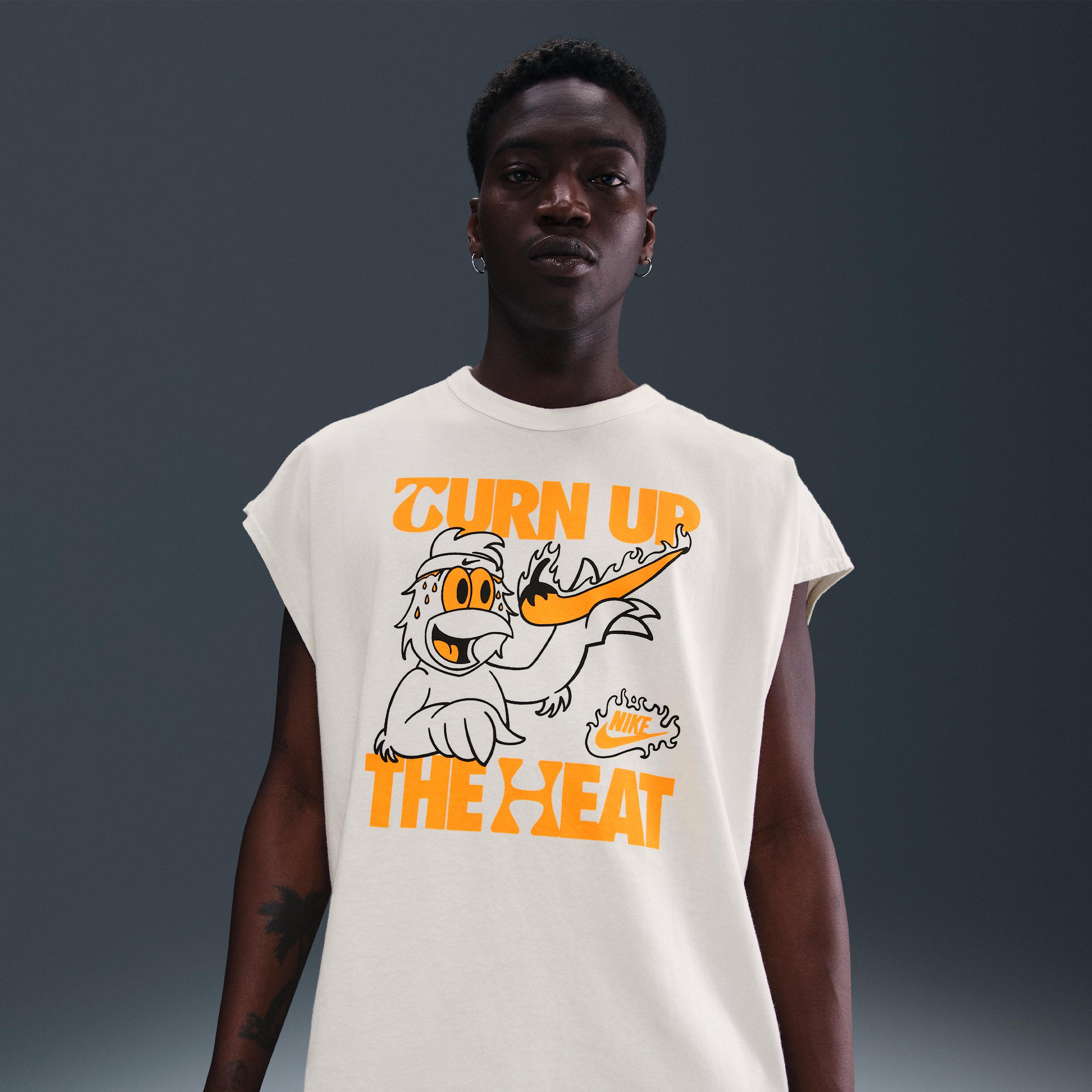 Nike Mens Nike NSW Hot Ones Sleeveless T-Shirt - Mens Sail/Multi Product Image