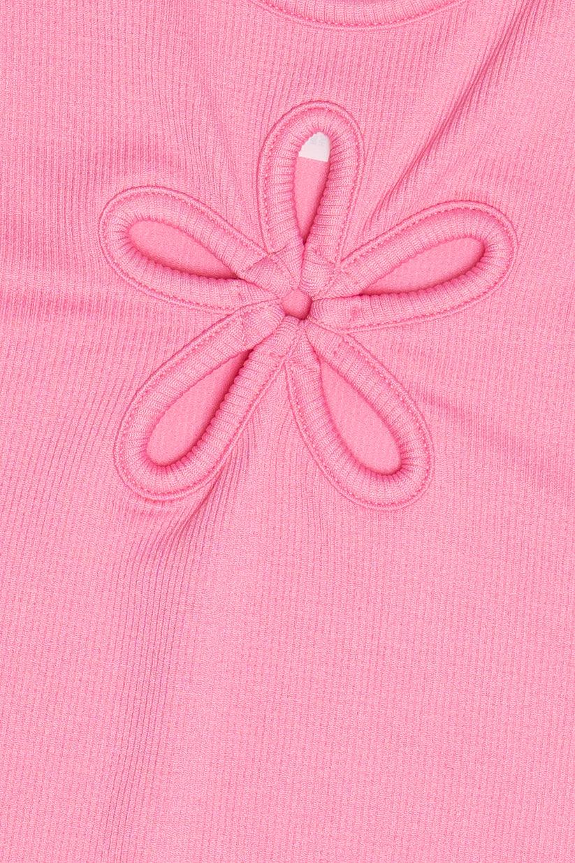 Flower Cut Out Seamless Tank Top Product Image
