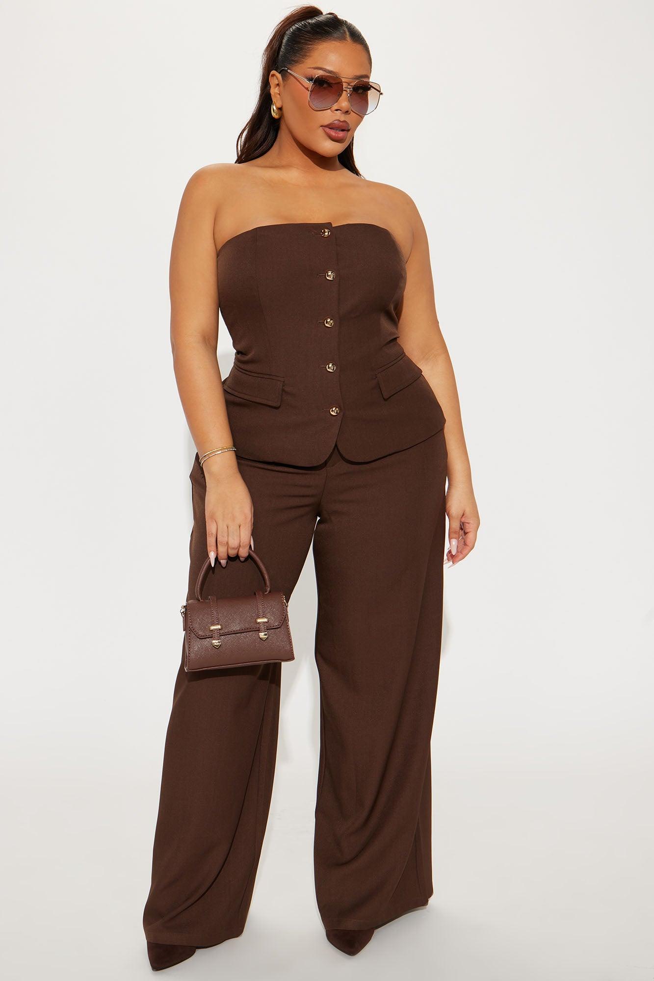 Shayla Pant Set - Chocolate Product Image