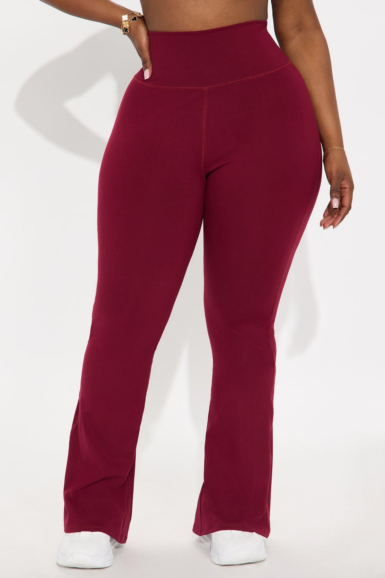 Break A Sweat Active Yoga Pant - Burgundy Female Product Image