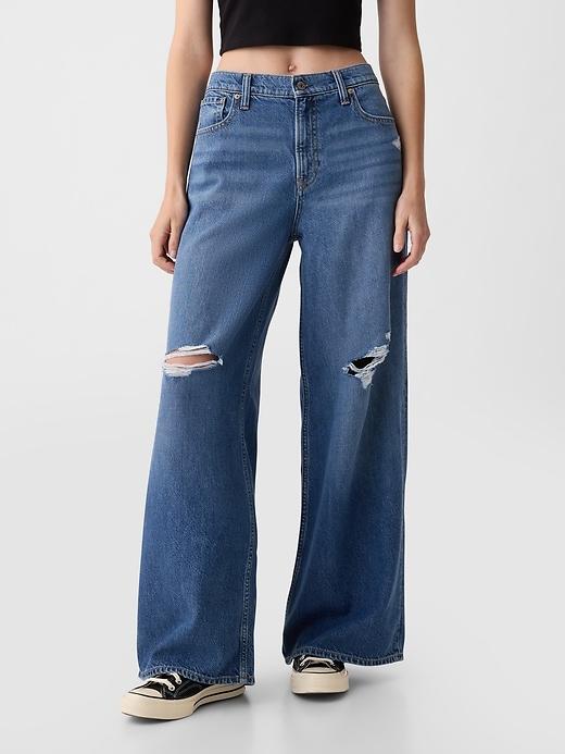 Mid Rise UltraSoft Baggy Jeans Product Image