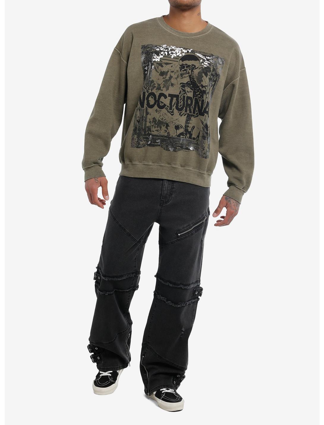 Social Collision Nocturnal Silver Foil Sweatshirt Product Image