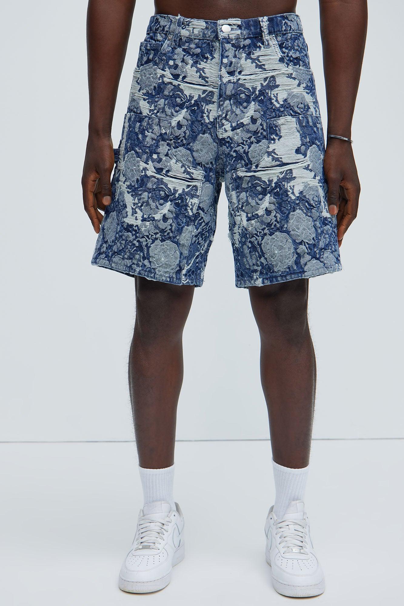 Inspired Relaxed Denim Shorts - Dark Wash Product Image